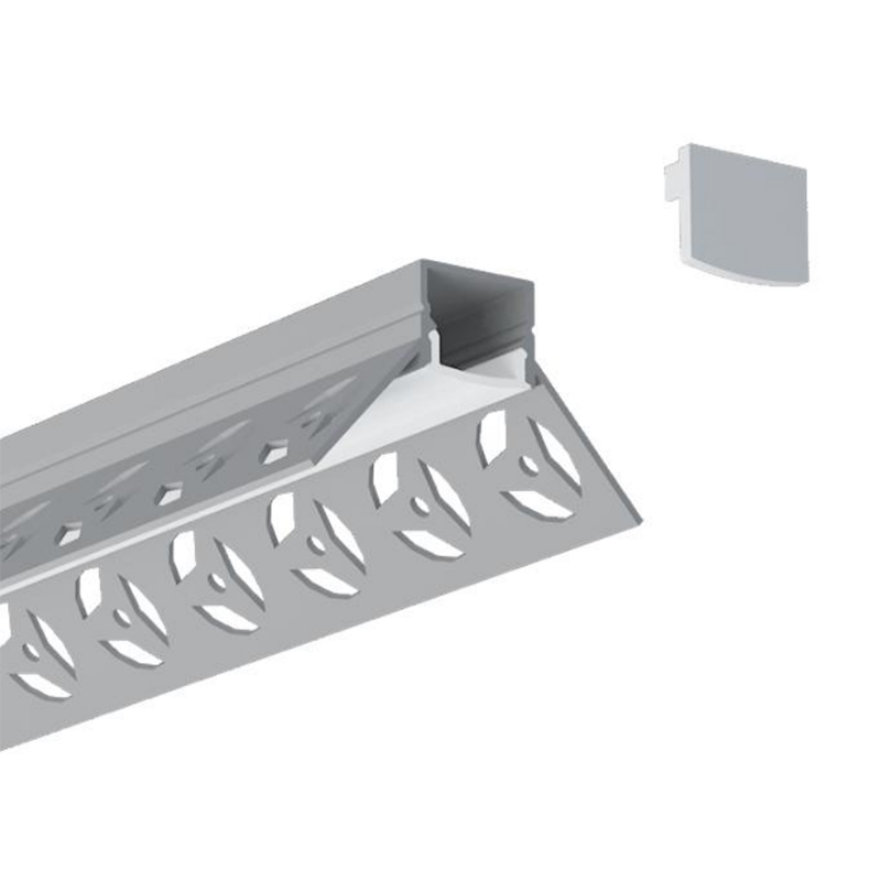 Plaster In Corner LED Aluminum Channel For 15mm Double Row LED Tape Lights